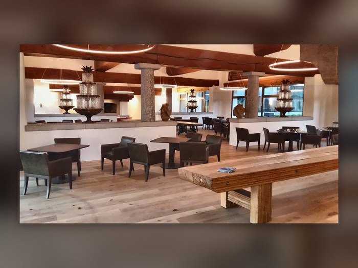 Alpine Spa: the luminous rings of the restaurant