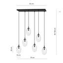Astral 6 Bl pendant lamp – transparent – photo 6