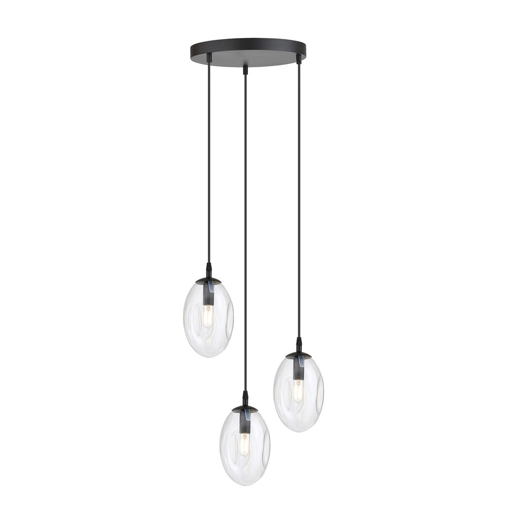 Astral 3 Black Premium pendant lamp – transparent – photo 2