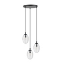 Astral 3 Black Premium pendant lamp – transparent – photo 3
