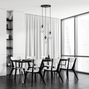 Astral 3 Black Premium pendant lamp – transparent – photo 4