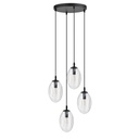 Astral 4 Black Premium pendant lamp – transparent – photo 3