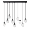 Astral 9 Black pendant lamp – transparent – photo 3