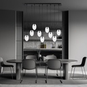 Astral 9 Black pendant lamp – transparent – photo 4