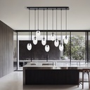 Astral 9 Black pendant lamp – transparent – photo 5