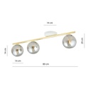 Monza 3 ceiling lamp – White, graphite – photo 6