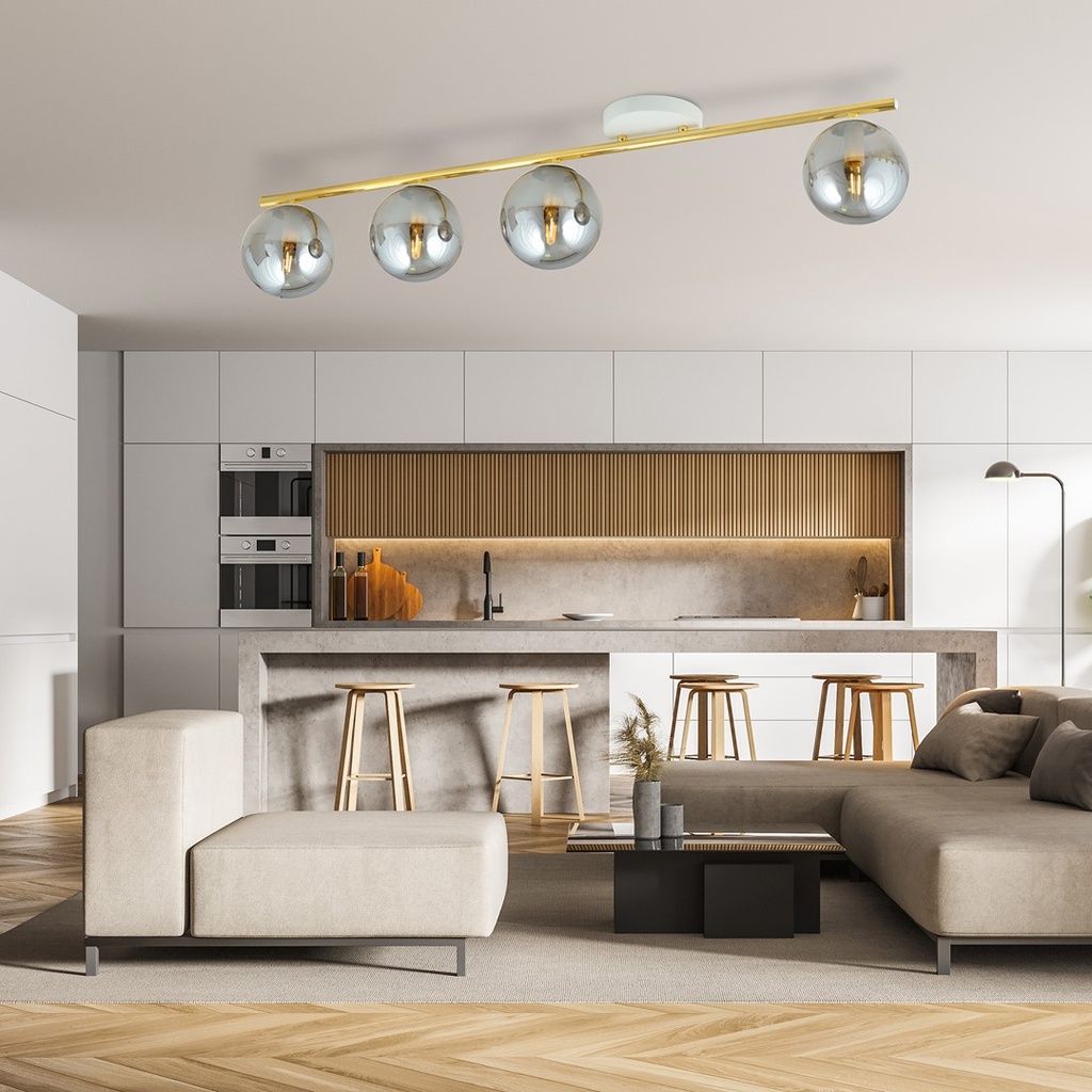 Monza 4 ceiling lamp – White, graphite – photo 4