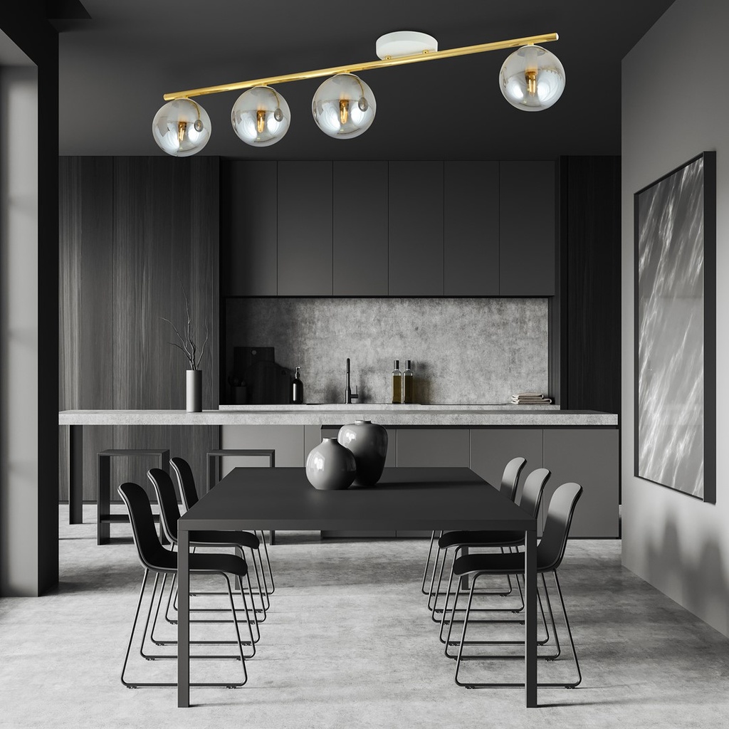 Monza 4 ceiling lamp – White, graphite – photo 5