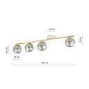 Monza 4 ceiling lamp – White, graphite – photo 6