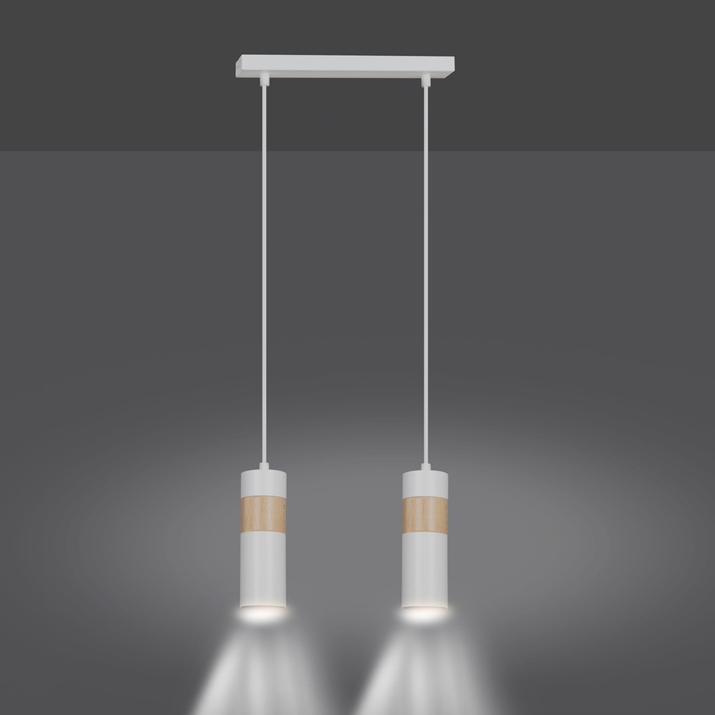 Akari 2 pendant lamp – White – photo 4