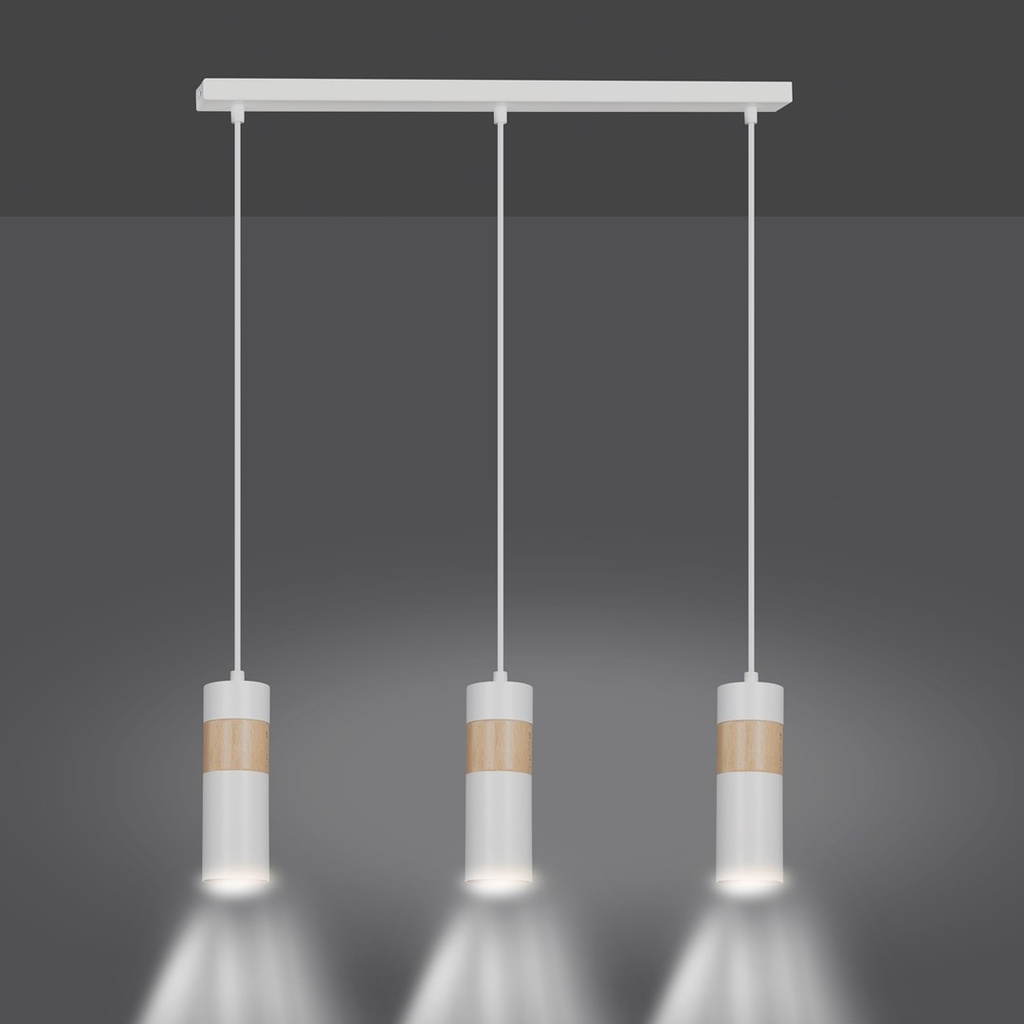 Akari 3 pendant lamp – White – photo 3