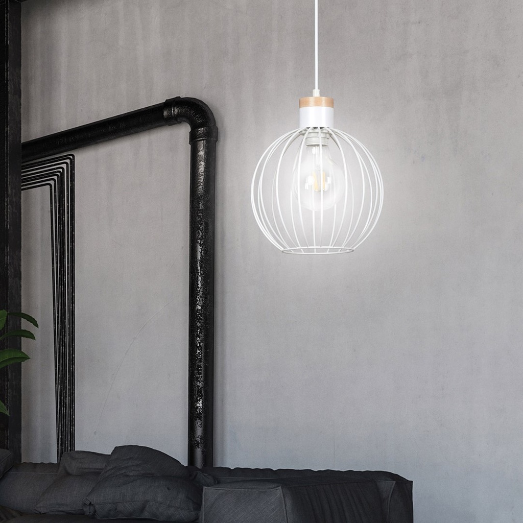 Lampe suspendue Barbado 1 – Blanc – photo 6