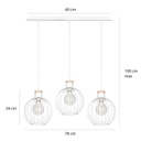 Barbado 3 pendant lamp – White – photo 7