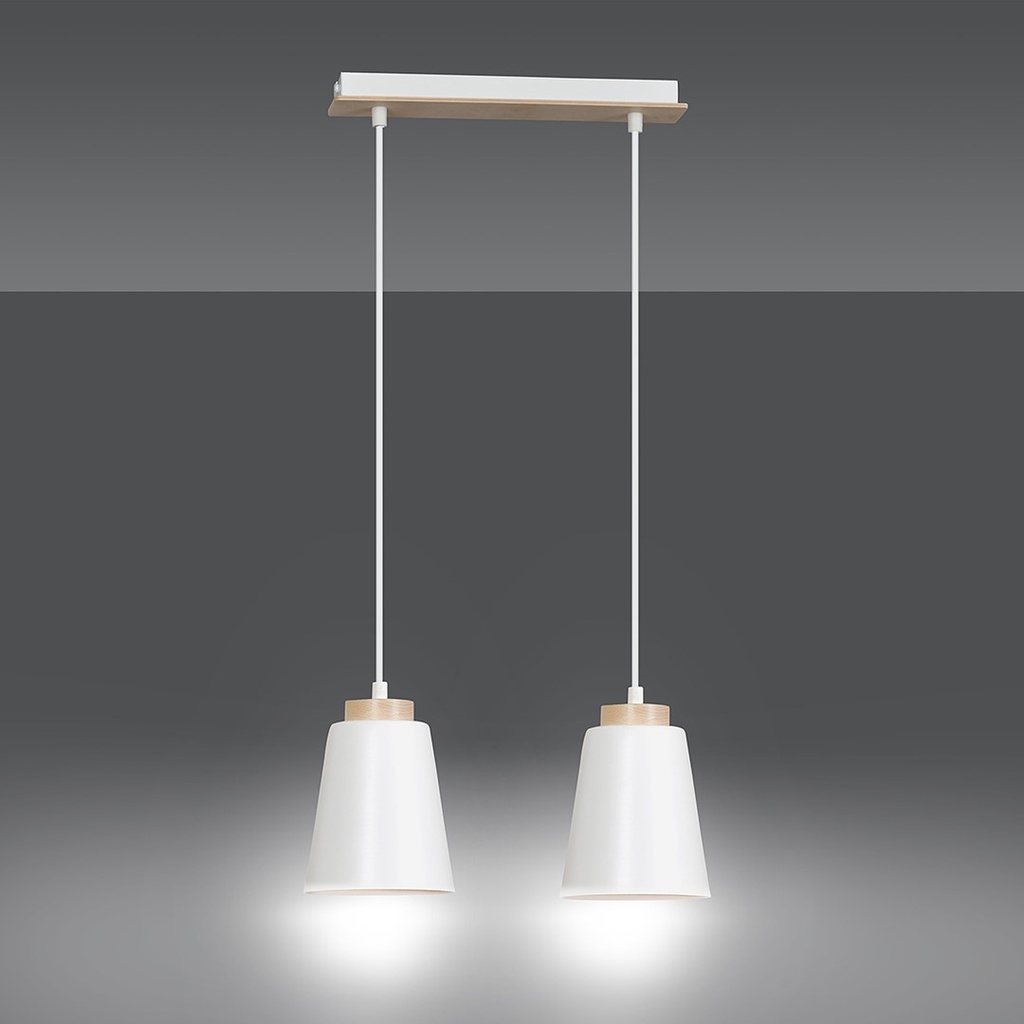 Bolero 2 pendant lamp – White – photo 3