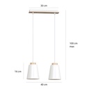 Bolero 2 pendant lamp – White – photo 5