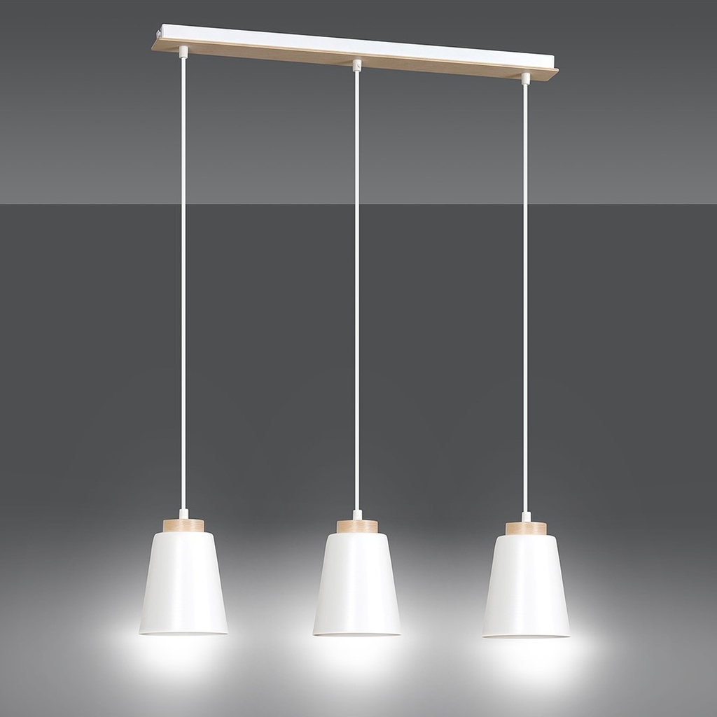 Bolero 3 pendant lamp – White – photo 3