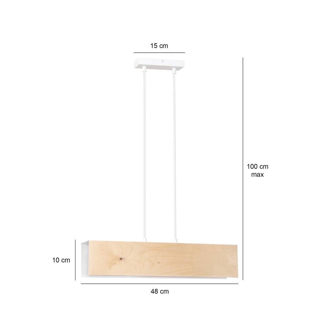 Carlo 2 pendant lamp – White – photo 5