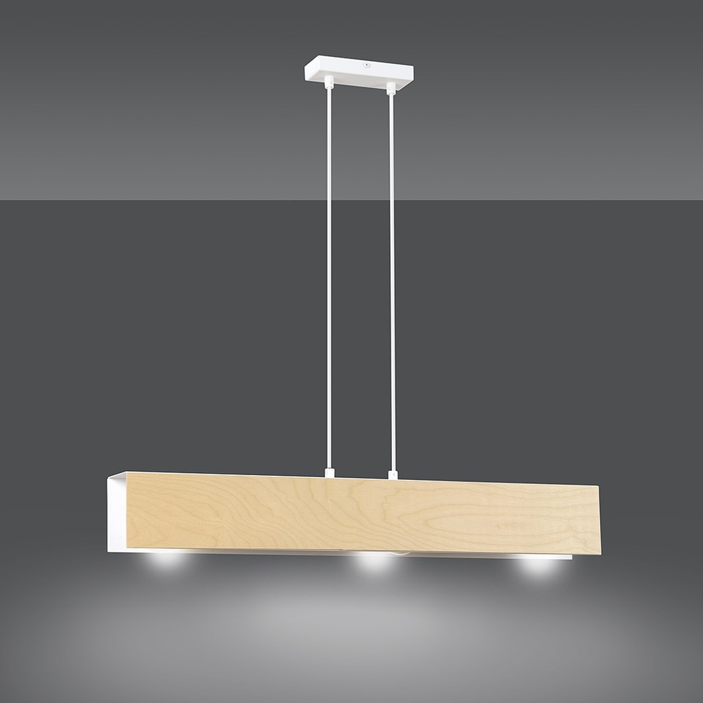 Carlo 3 pendant lamp – White – photo 3