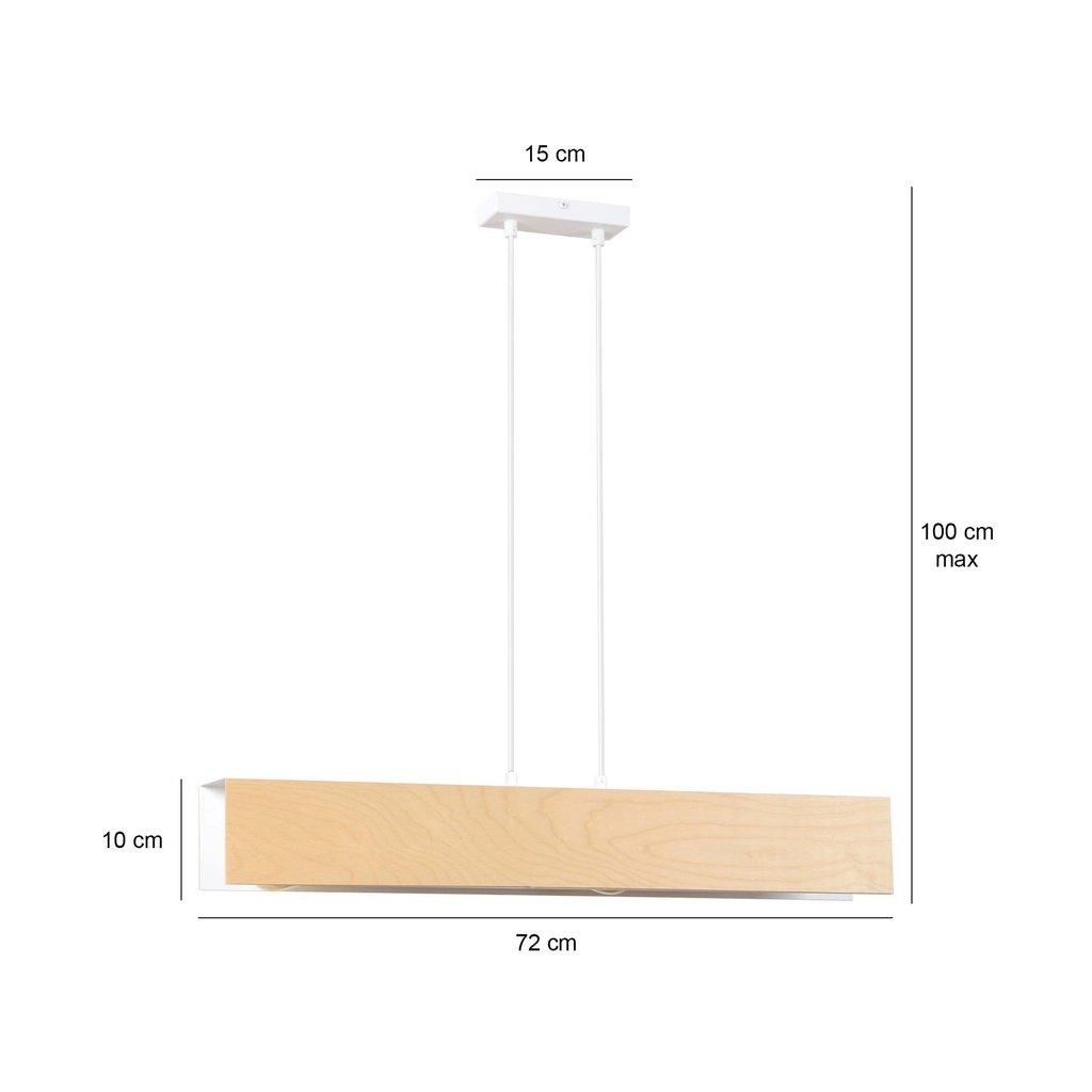 Carlo 3 pendant lamp – White – photo 4