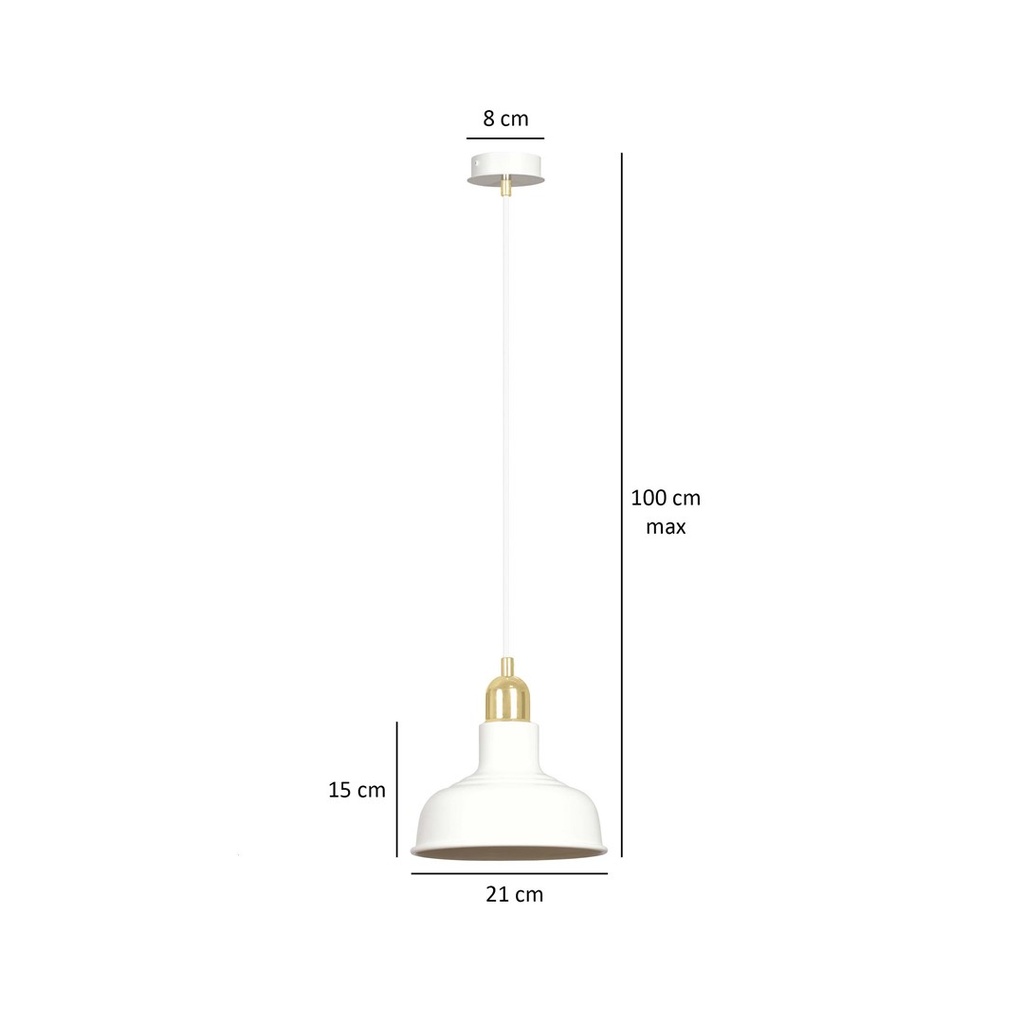 Ibor 1 pendant lamp – White – photo 6