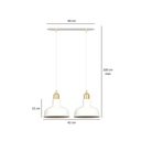 Ibor 2 pendant lamp – White – photo 5