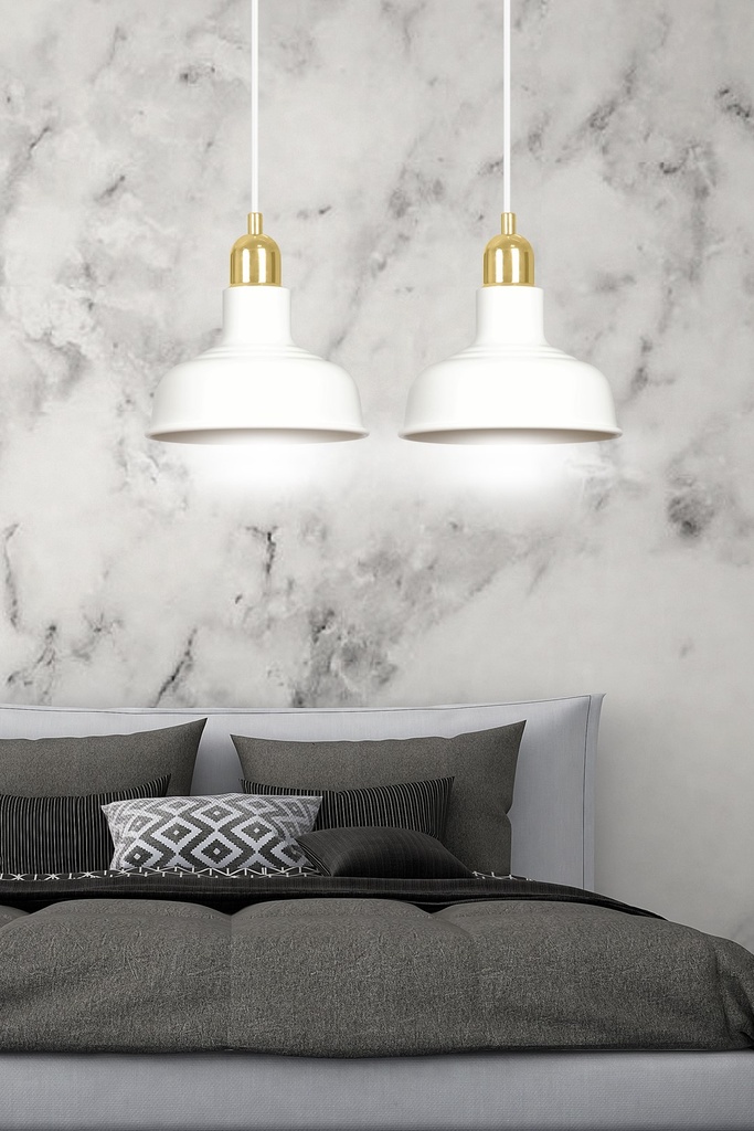 Ibor 2 pendant lamp – White – photo 8