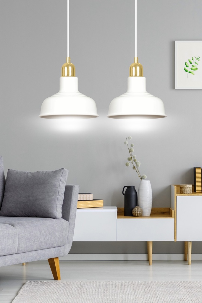 Ibor 2 pendant lamp – White – photo 10