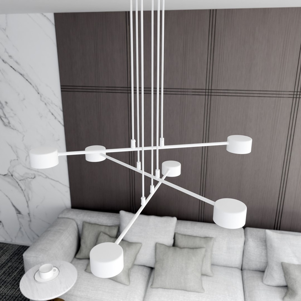 Modus 6 pendant lamp – White – photo 6
