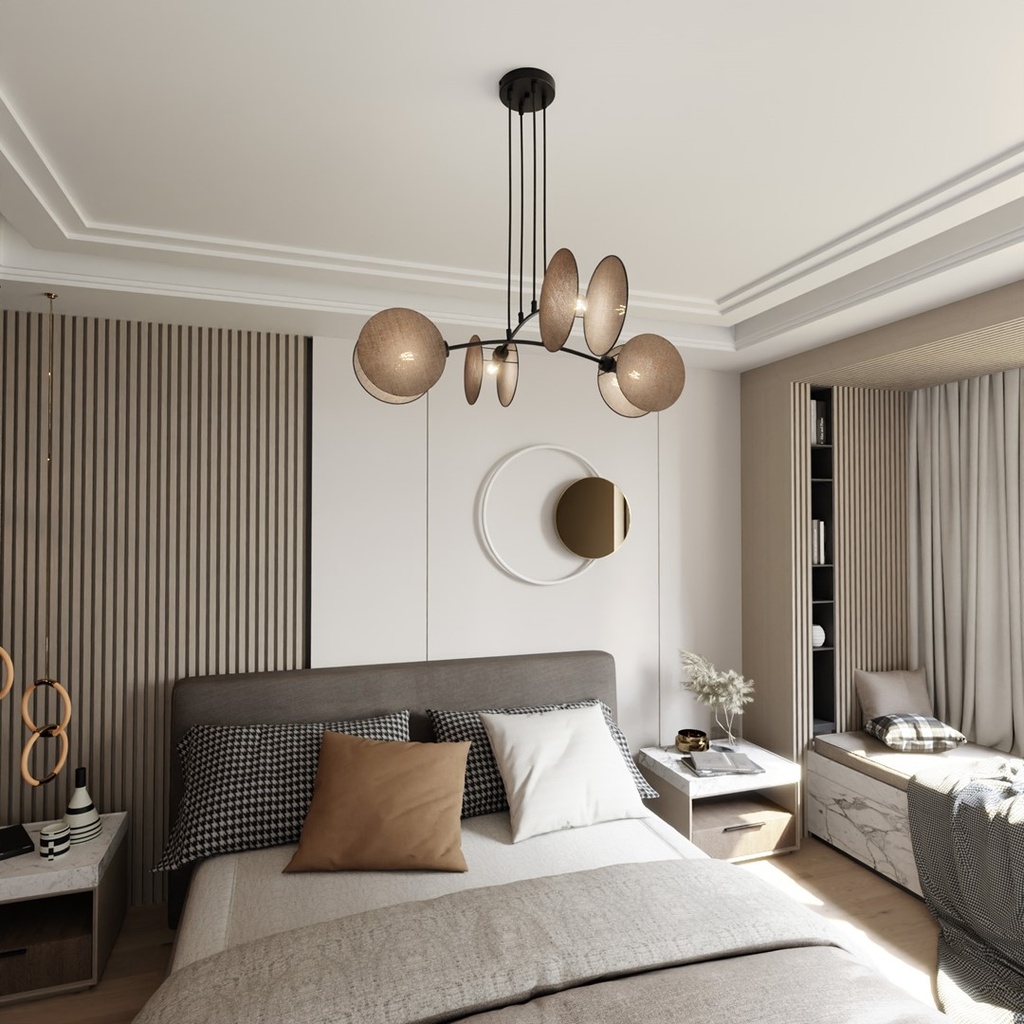 Motif 4 pendant lamp – Natural – photo 4