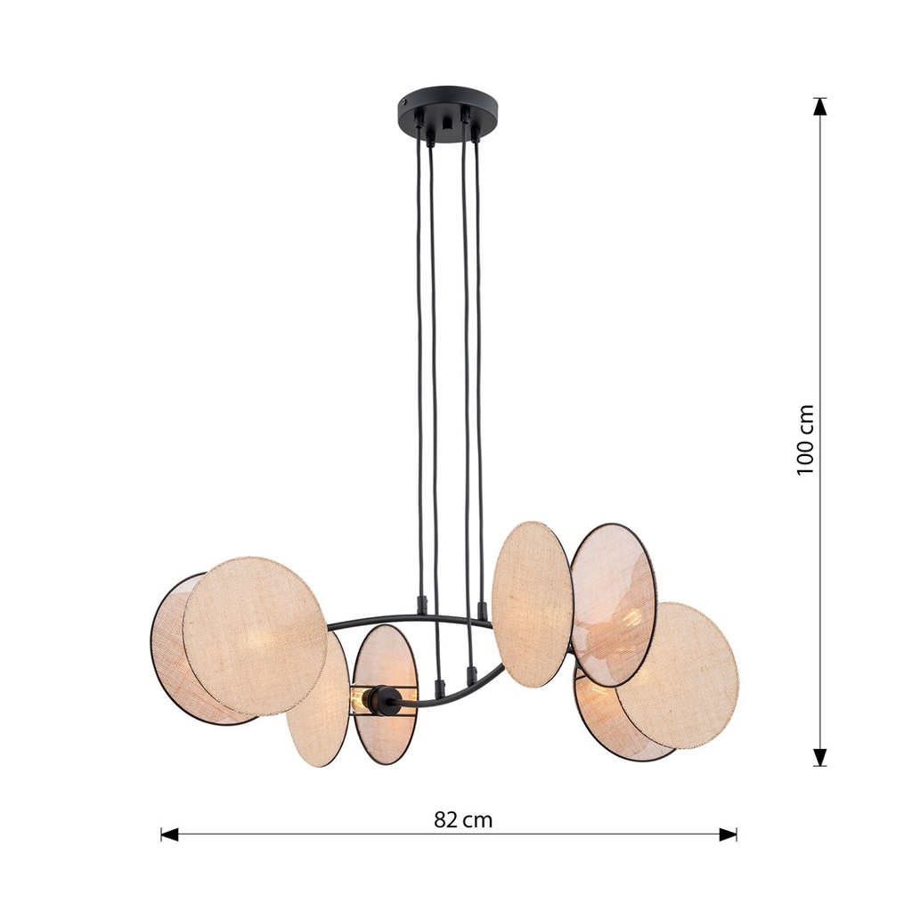 Motif 4 pendant lamp – Natural – photo 9