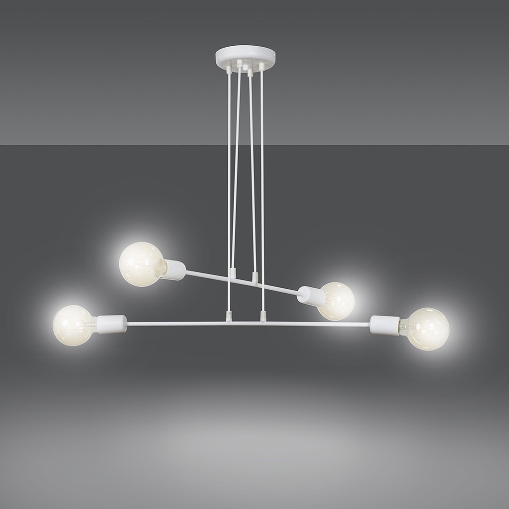Multipo 4 pendant lamp – White – photo 3