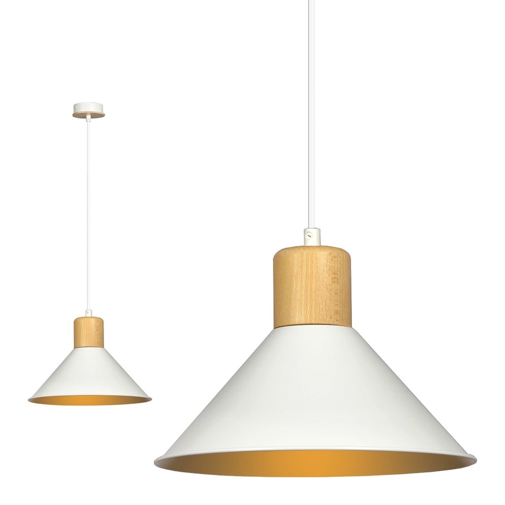 Rowen 1 pendant lamp – White – photo 4