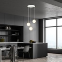 Royal 3 pendant lamp – White – photo 3