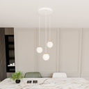 Royal 3 pendant lamp – White – photo 5