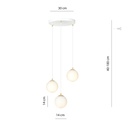 Royal 3 pendant lamp – White – photo 9