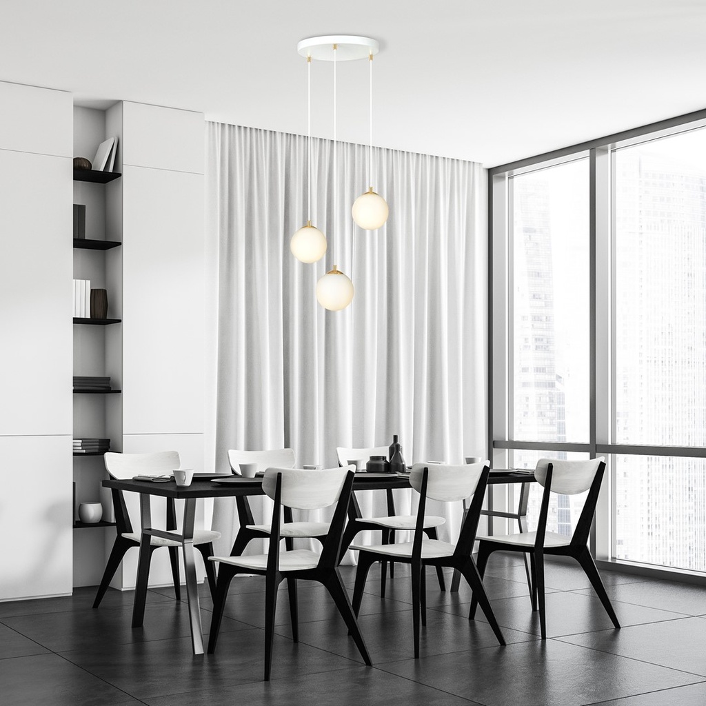 Royal 3 pendant lamp – White – photo 11