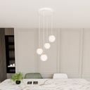 Royal 4 pendant lamp – White – photo 5