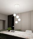 Royal 4 pendant lamp – White – photo 7