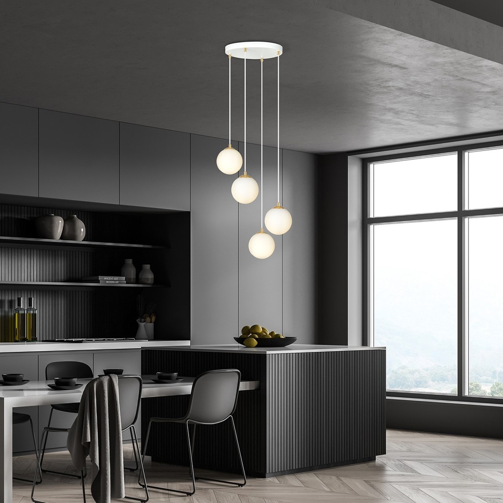 Royal 4 pendant lamp – White – photo 11