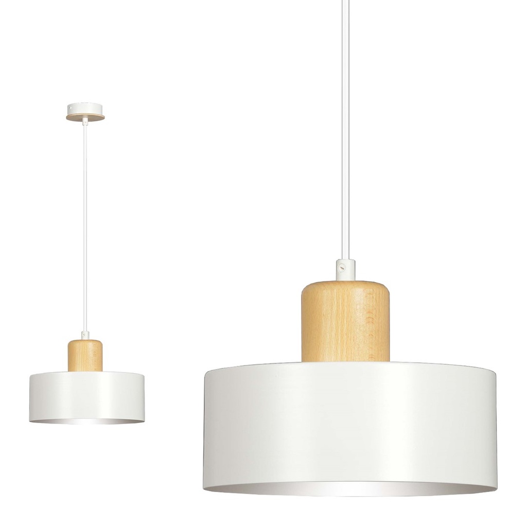 Torin 1 pendant lamp – White – photo 4