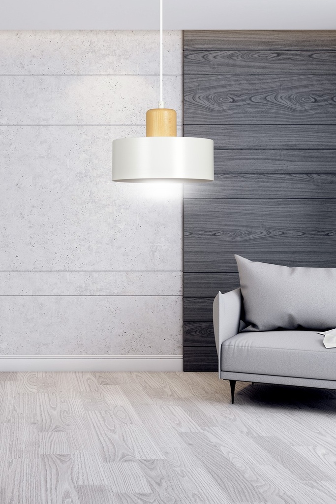Torin 1 pendant lamp – White – photo 9