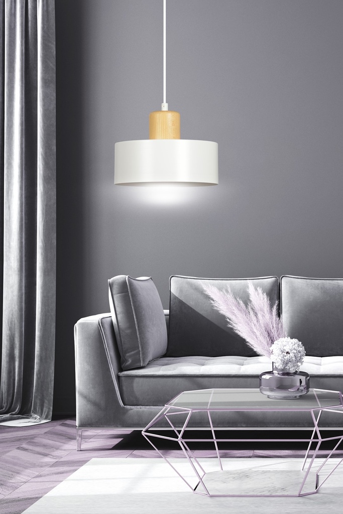 Torin 1 pendant lamp – White – photo 11