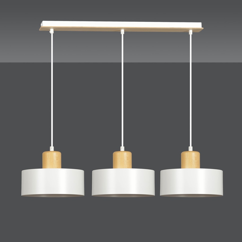 Torin 3 pendant lamp – White – photo 6