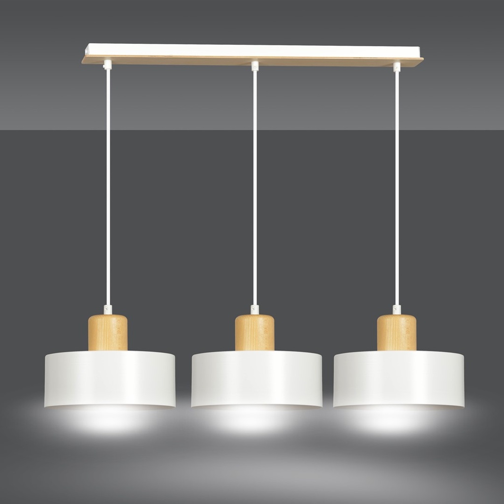 Torin 3 pendant lamp – White – photo 7