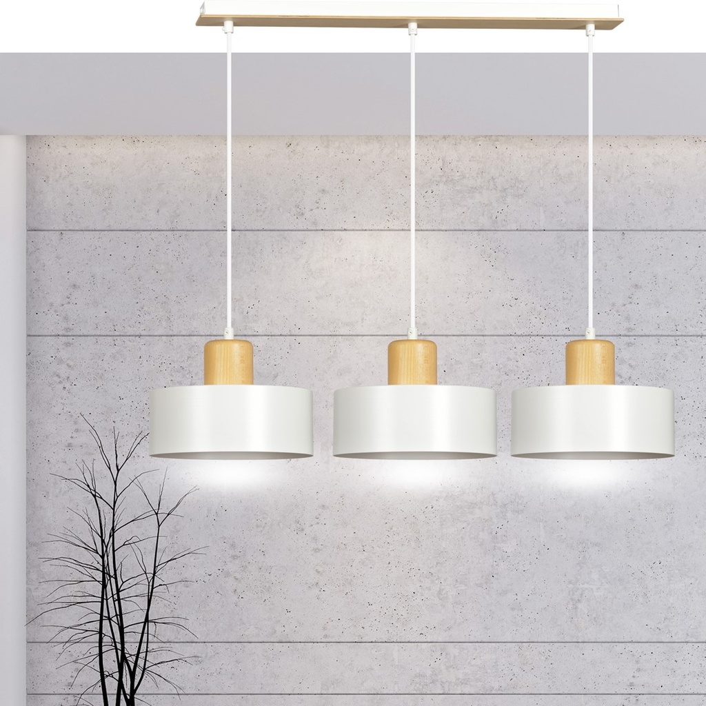 Torin 3 pendant lamp – White – photo 11