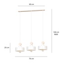 Tuniso 3 pendant lamp – White – photo 4