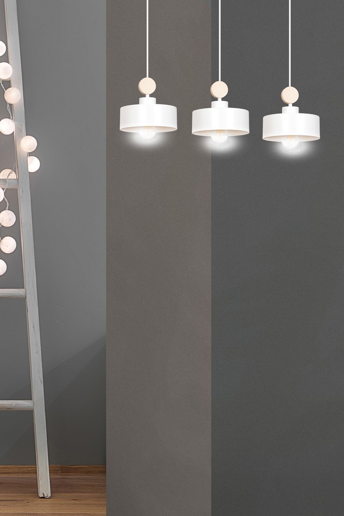 Tuniso 3 pendant lamp – White – photo 12