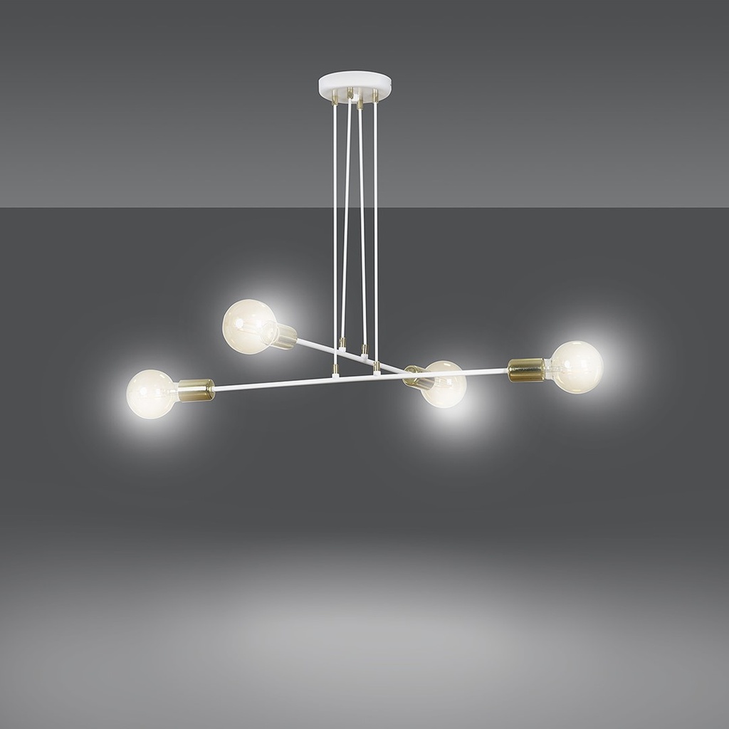 Vesio 4 pendant lamp – White – photo 3