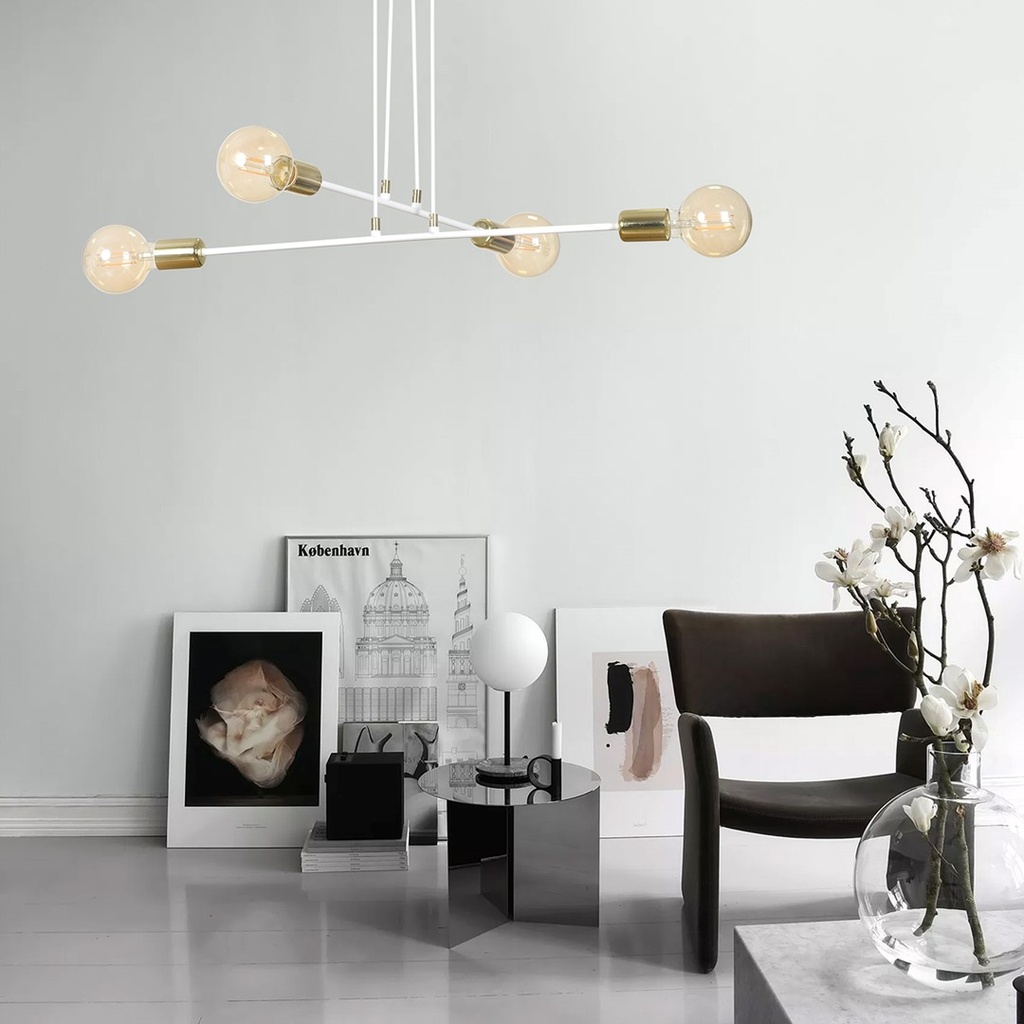Vesio 4 pendant lamp – White – photo 4
