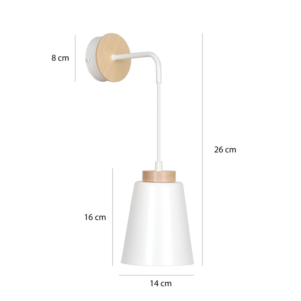 Bolero K1 wall lamp – White – photo 4